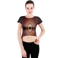 Colour Twirl Crew Neck Crop Top