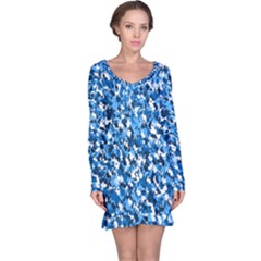 Bluebunnyflage Long Sleeve Nightdresses