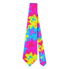 Crazy Yellow And Pink Pattern Neckties (two Side) 