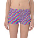 Crazy Yellow and Pink Pattern Boyleg Bikini Bottoms View1