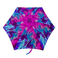 Stormy Pink Purple Teal Artwork Mini Folding Umbrellas by KirstenStar