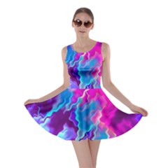 Stormy Pink Purple Teal Artwork Skater Dresses by KirstenStar