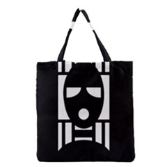 Masked Grocery Tote Bags by ArtistRoseanneJones