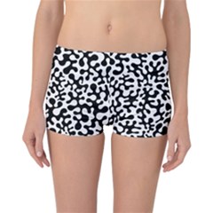 Black And White Blots  Reversible Boyleg Bikini Bottoms