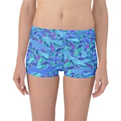 Blue Confetti Storm Boyleg Bikini Bottoms