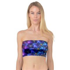 Blue Sunrise Fractal Bandeau Top by KirstenStarFashion