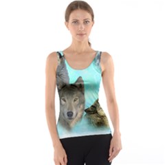 Wolves Shiney Grim Moon 3000 Tank Tops by ratherkool