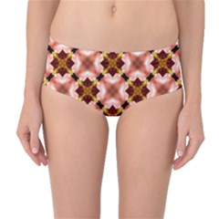 Cute Pretty Elegant Pattern Mid-waist Bikini Bottoms