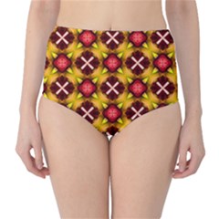 Cute Pretty Elegant Pattern High-waist Bikini Bottoms