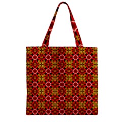 Cute Pretty Elegant Pattern Zipper Grocery Tote Bags