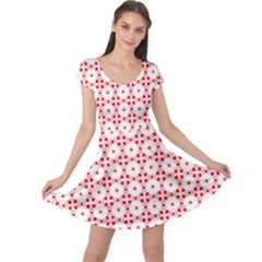 Cute Pretty Elegant Pattern Cap Sleeve Dresses by GardenOfOphir