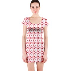 Cute Pretty Elegant Pattern Short Sleeve Bodycon Dresses