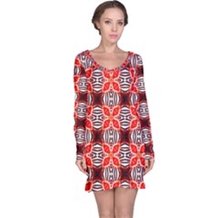 Cute Pretty Elegant Pattern Long Sleeve Nightdresses