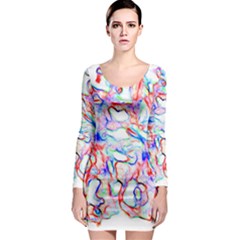 Soul Colour Light Long Sleeve Bodycon Dresses by InsanityExpressedSuperStore