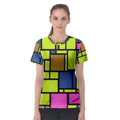 Squares And Rectangles Women s Sport Mesh Tee