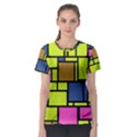 Squares and rectangles Women s Sport Mesh Tee View1