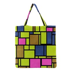 Squares And Rectangles Grocery Tote Bag