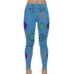 Circles And Snowflakes Yoga Leggings