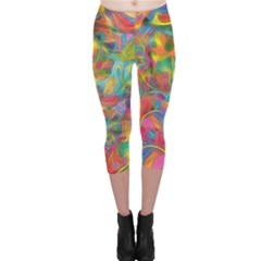 Colorful Autumn Capri Leggings 