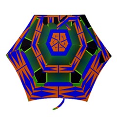 Distorted Shapes Pattern Umbrella