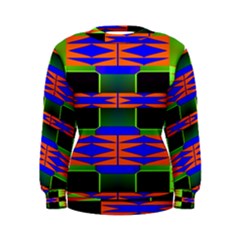 Distorted Shapes Pattern Sweatshirt