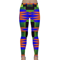 Distorted Shapes Pattern Yoga Leggings