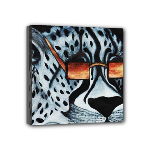 Cool Cat Mini Canvas 4  X 4 