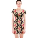 Shapes in triangles pattern Short sleeve Bodycon dress View1