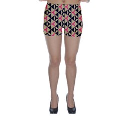 Shapes In Triangles Pattern Skinny Shorts