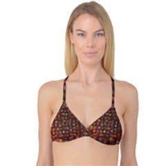 Floating Squares Reversible Tri Bikini Top