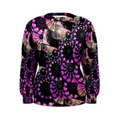 Hippy Fractal Spiral Stacks Women s Sweatshirt