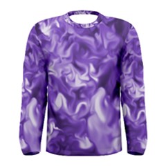 Lavender Smoke Swirls Men s Long Sleeve T-shirt