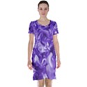 Lavender Smoke Swirls Short Sleeve Nightdress View1