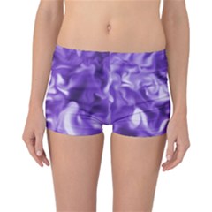 Lavender Smoke Swirls Reversible Boyleg Bikini Bottoms by KirstenStarFashion