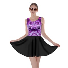 Purple Ecstasy Fractal Skater Dress by KirstenStarFashion