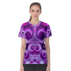 Purple Ecstasy Fractal Women s Sport Mesh Tee