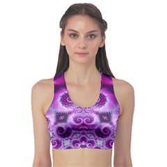 Purple Ecstasy Fractal Artwork Sports Bra