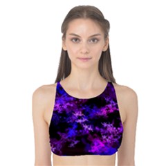 Purple Skulls Goth Storm Tank Bikini Top