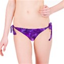 Purple Squares Bikini Bottom View1