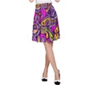 Purple Tribal Abstract Fish A-Line Skirts View1