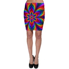 Rainbow Flower Bodycon Skirts