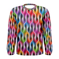 Rainbow Psychedelic Waves Men s Long Sleeve T-shirt