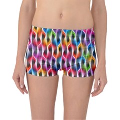 Rainbow Psychedelic Waves  Reversible Boyleg Bikini Bottoms