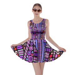 Stained Glass Tribal Pattern Skater Dress by KirstenStarFashion