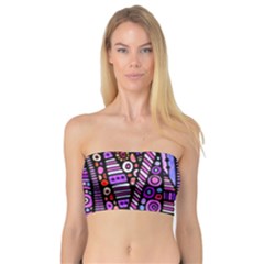 Stained Glass Tribal Pattern Women s Bandeau Tops