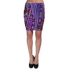 Stained Glass Tribal Pattern Bodycon Skirts