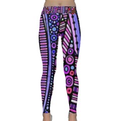 Stained Glass Tribal Pattern Yoga Leggings by KirstenStarFashion