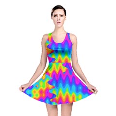 Amazing Acid Rainbow Reversible Skater Dresses