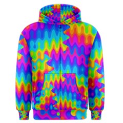 Amazing Acid Rainbow Men s Zipper Hoodies by KirstenStar