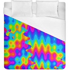 Amazing Acid Rainbow Duvet Cover Single Side (kingsize) by KirstenStar